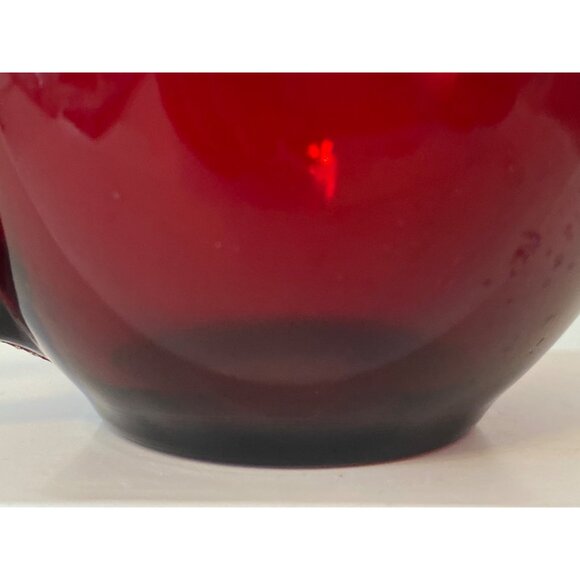 VTG Punch Tea Cup Ruby Red Glass Replacement No Markings - Picture 8 of 10